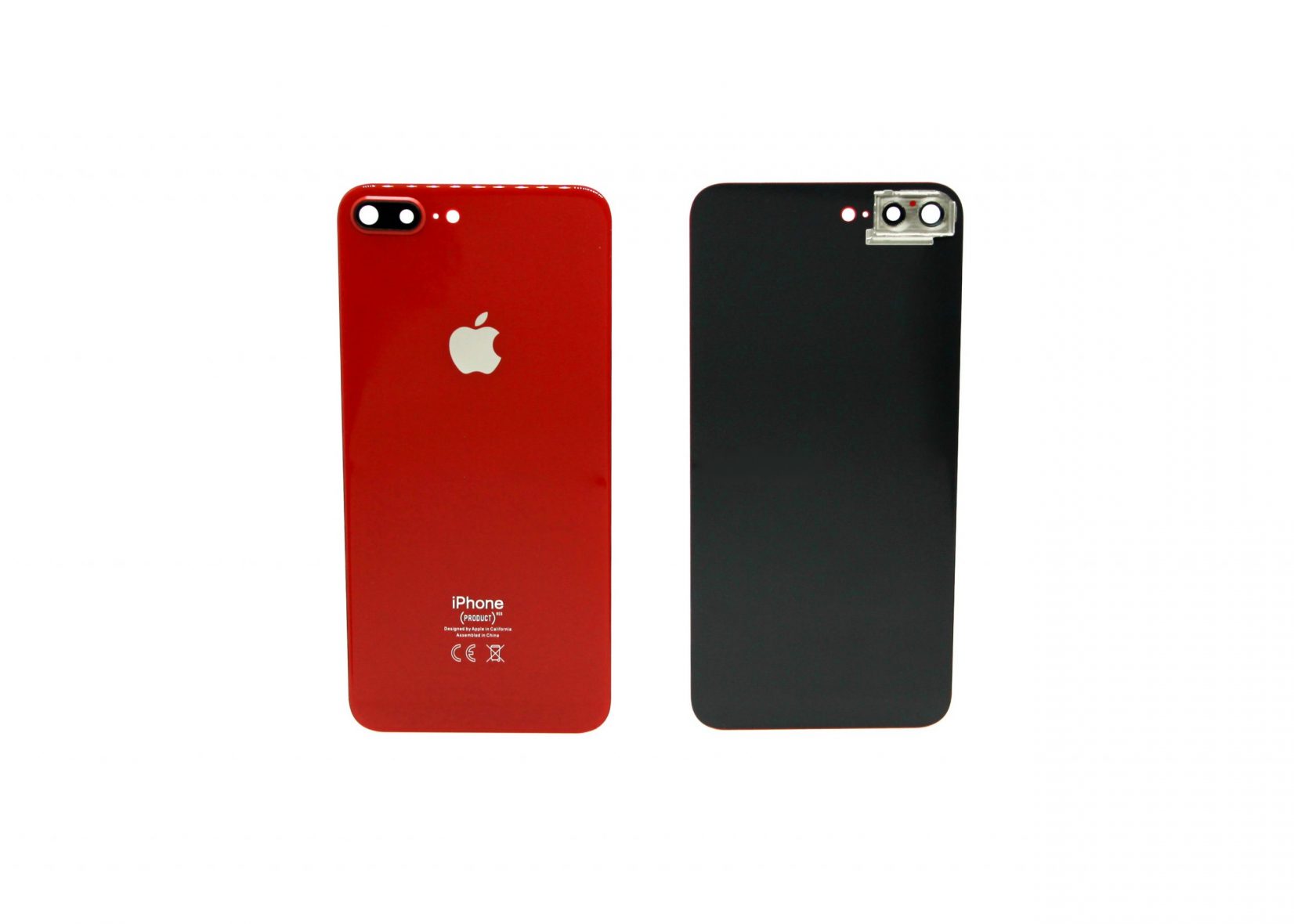 Задняя крышка для iPhone 8 Plus Со стеклом камеры (Red)