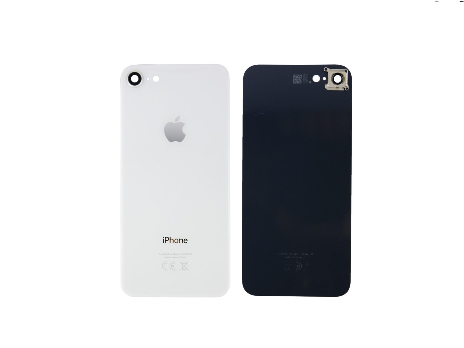 Задняя крышка для iPhone 8 Со стеклом камеры (Silver)