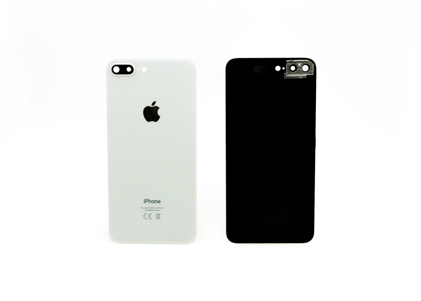 Задняя крышка для iPhone 8 Plus Со стеклом камеры (Silver)