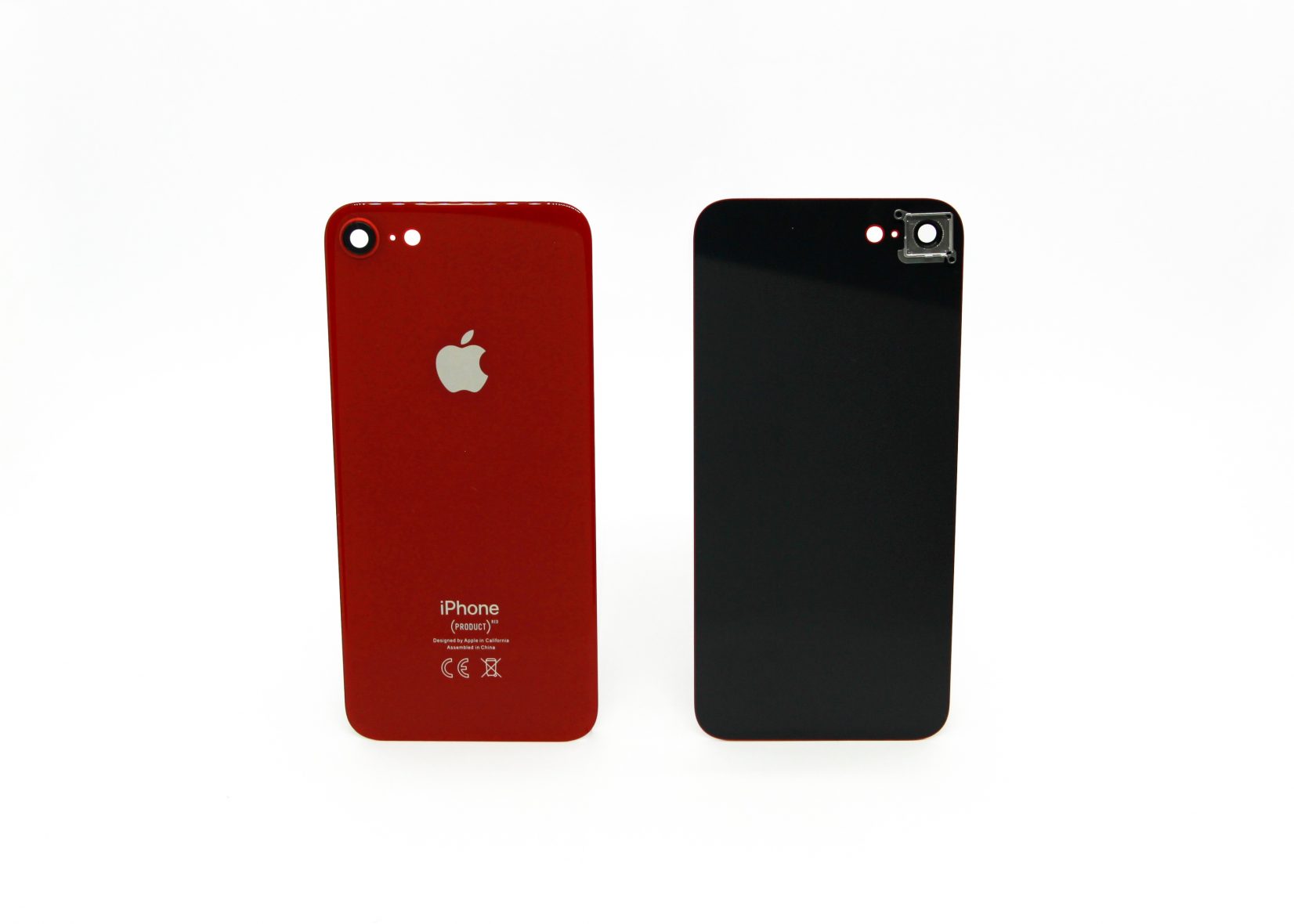 Задняя крышка для iPhone 8 Со стеклом камеры (Red)