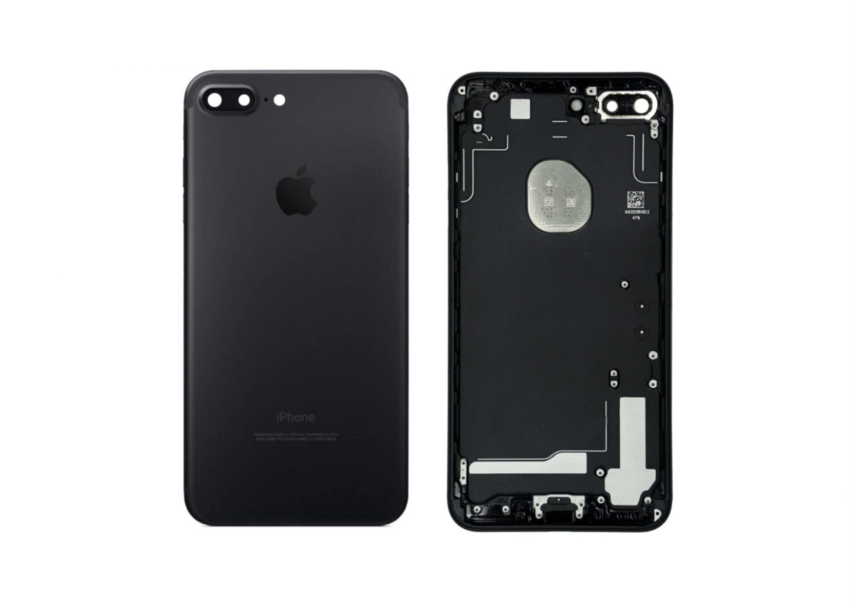 Корпус для iPhone 7 Plus (черный матовый copy)