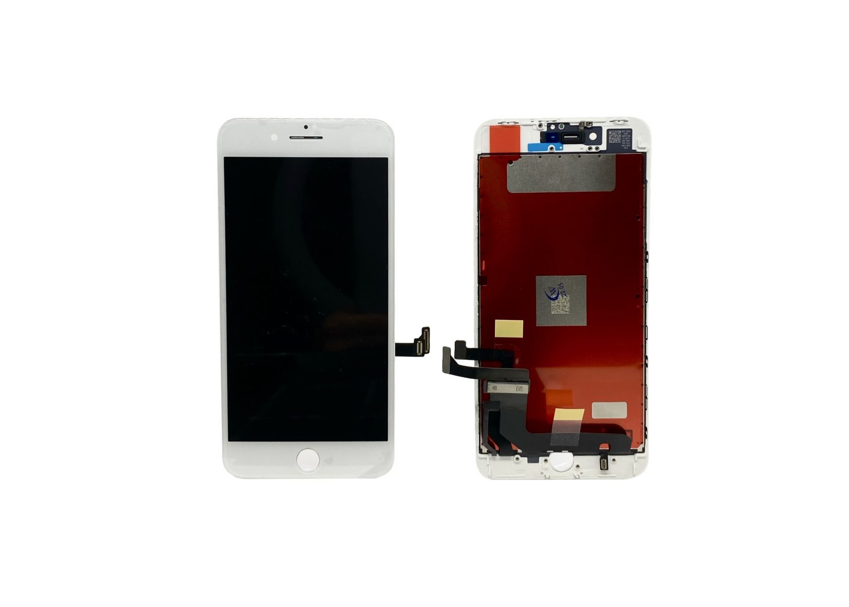 Дисплей для iPhone 8 Plus белый с рамкой Original (восстановленный)